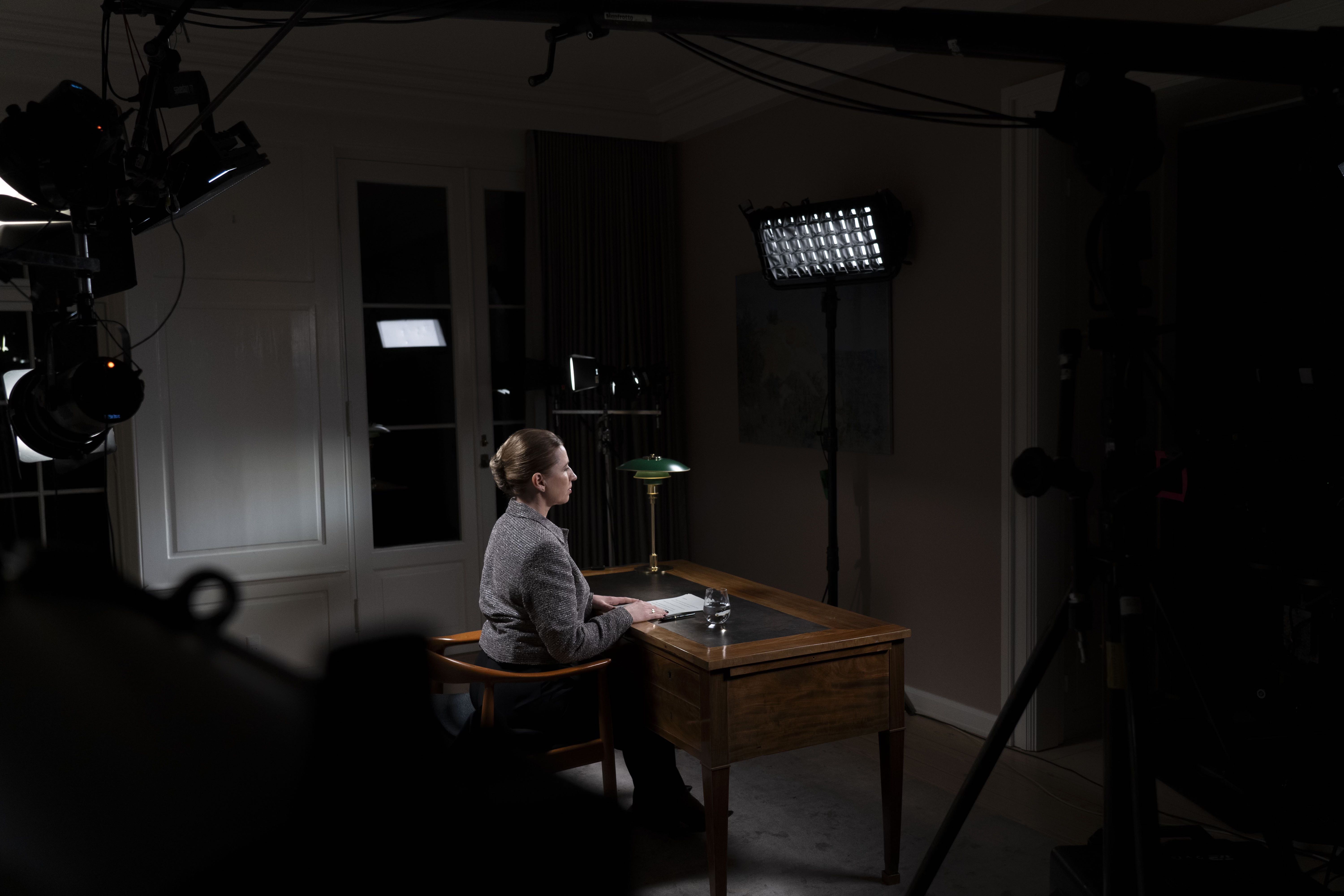 Statsminister Mette Frederiksen inden nytårstalen
