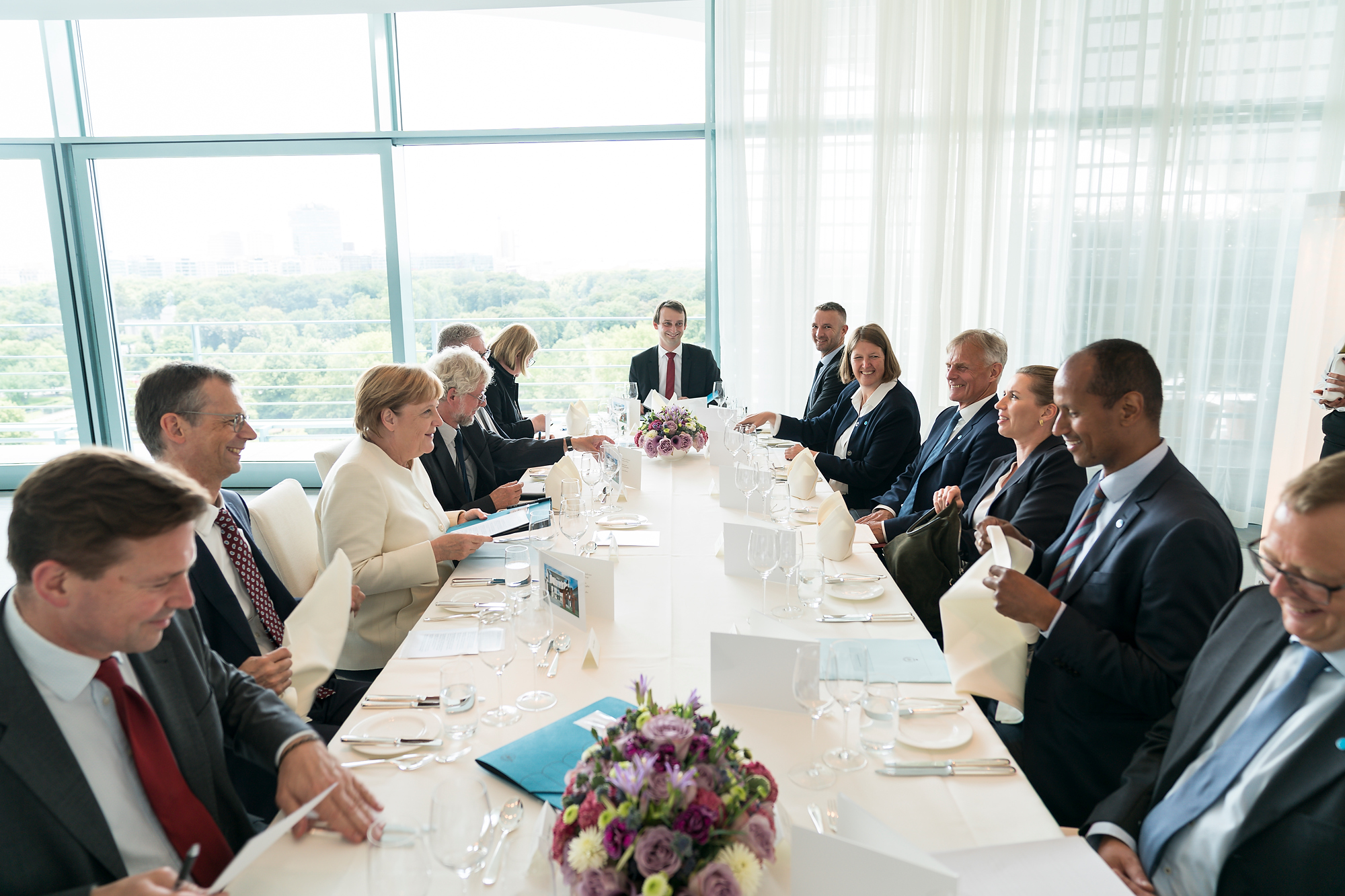 Statsminister Mette Frederiksen og Angela Merkel til møde i Berlin