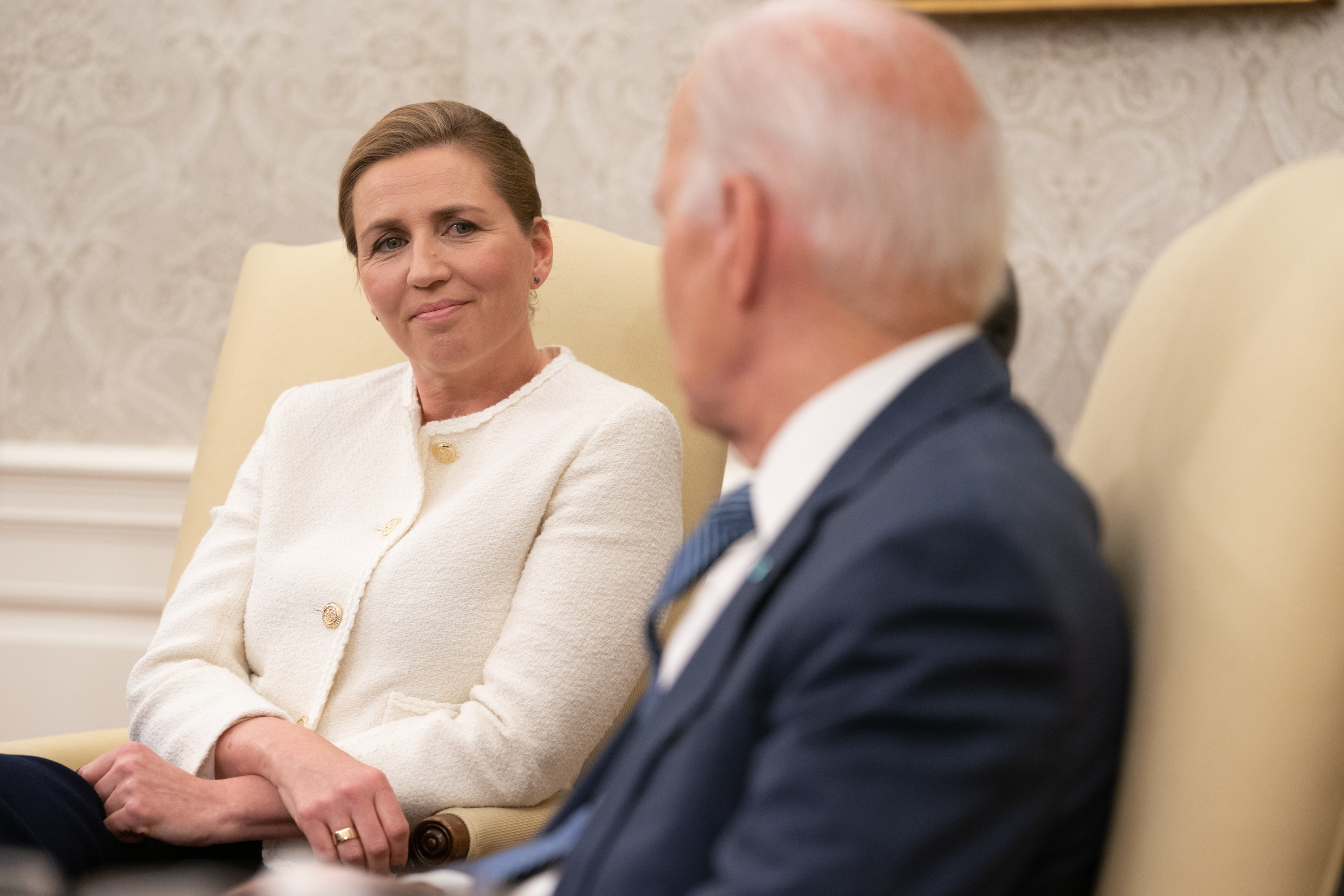 Statsminister Mette Frederiksen møder USA's præsident Joe Biden.