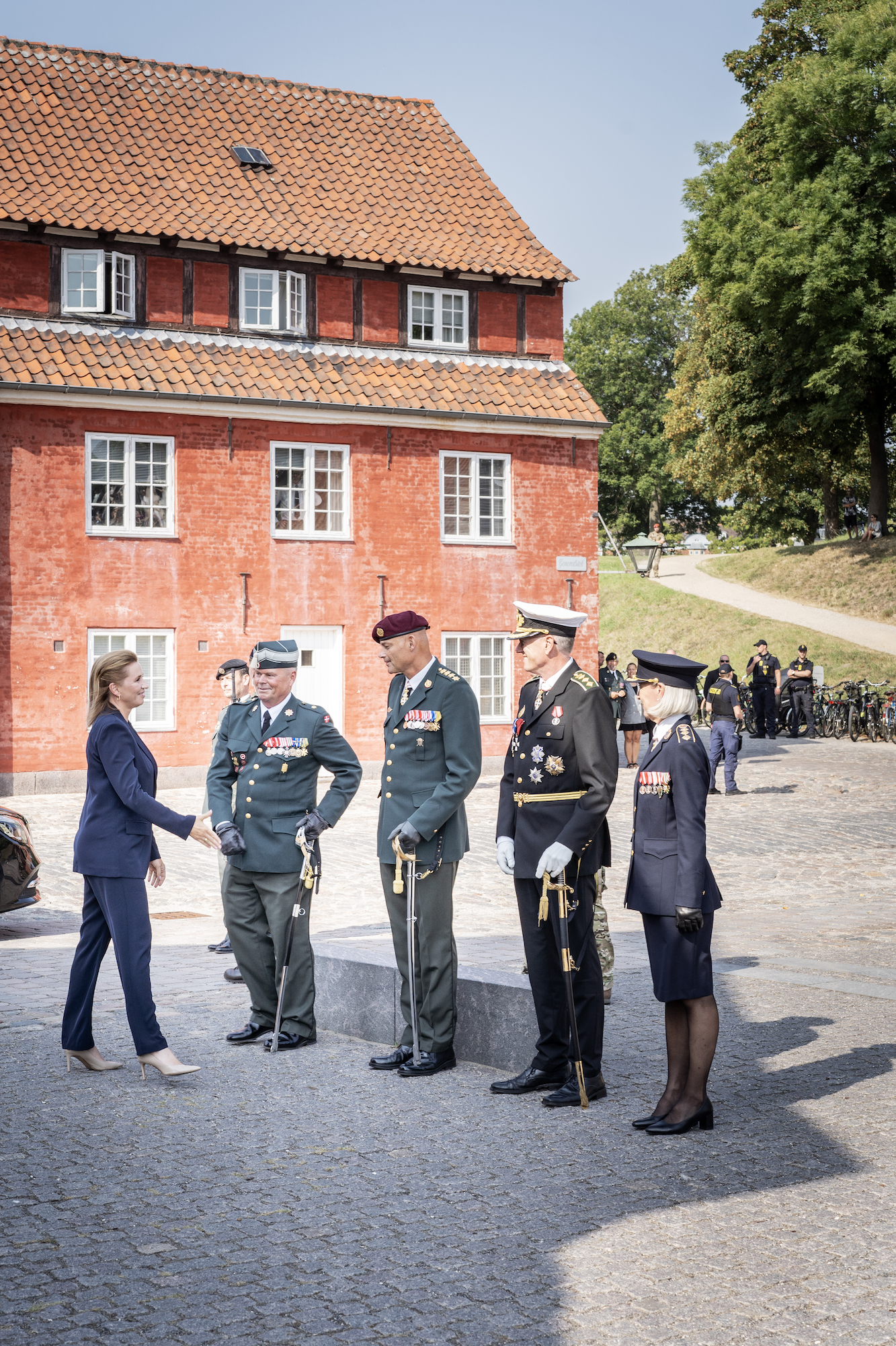 Statsminister Mette Frederiksen ankommer til mindehøjtidelighed på Kastellet