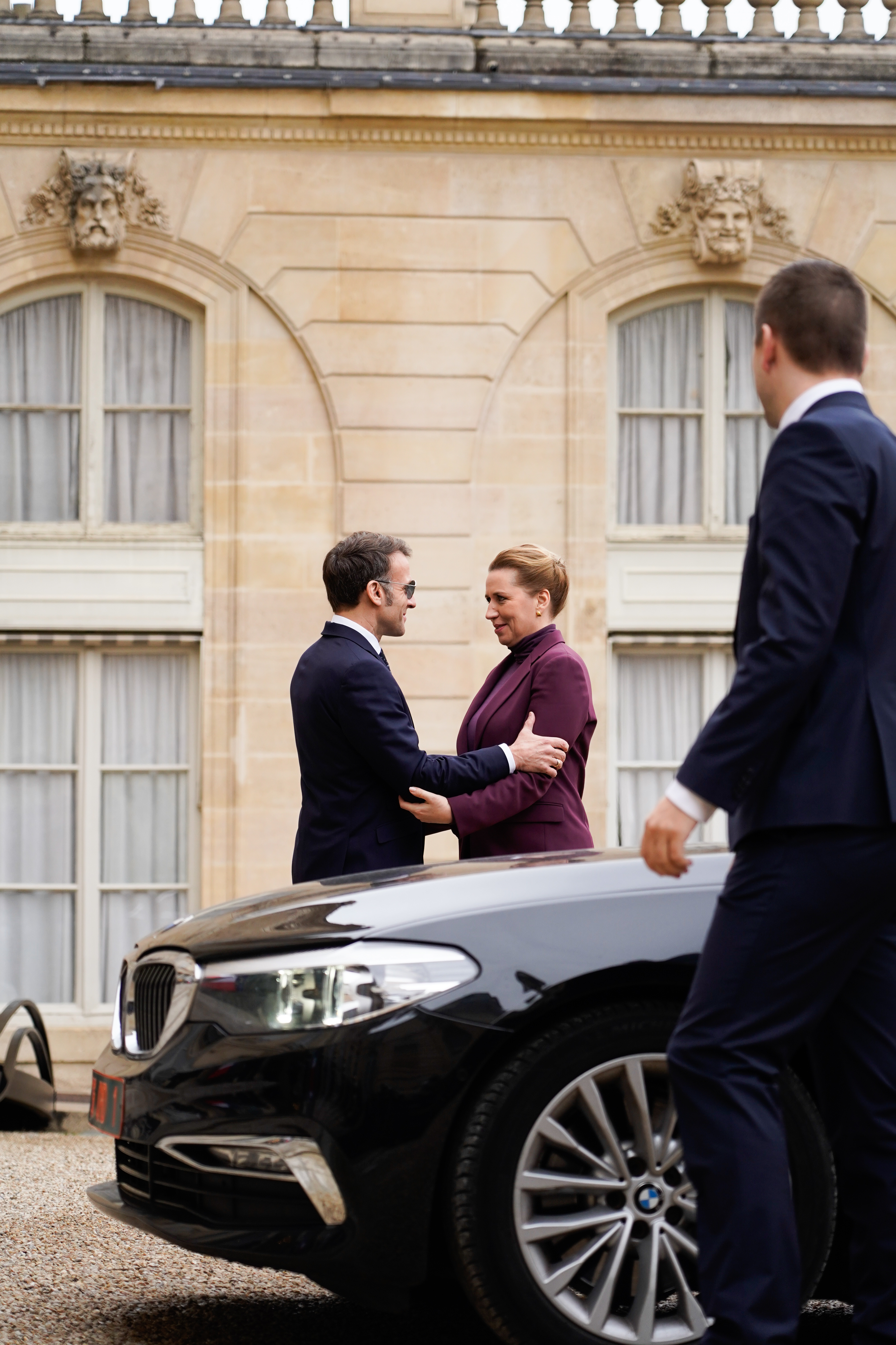 Statsministeren, formanden for Naalakkersuisut og Frankrigs præsident