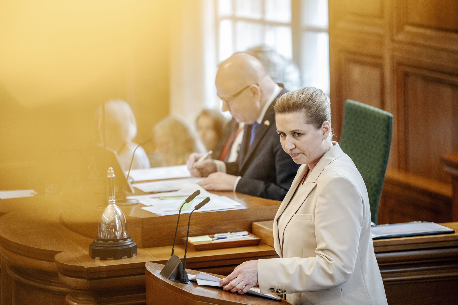 Statsminister Mette Frederiksen på Folketingets talerstol