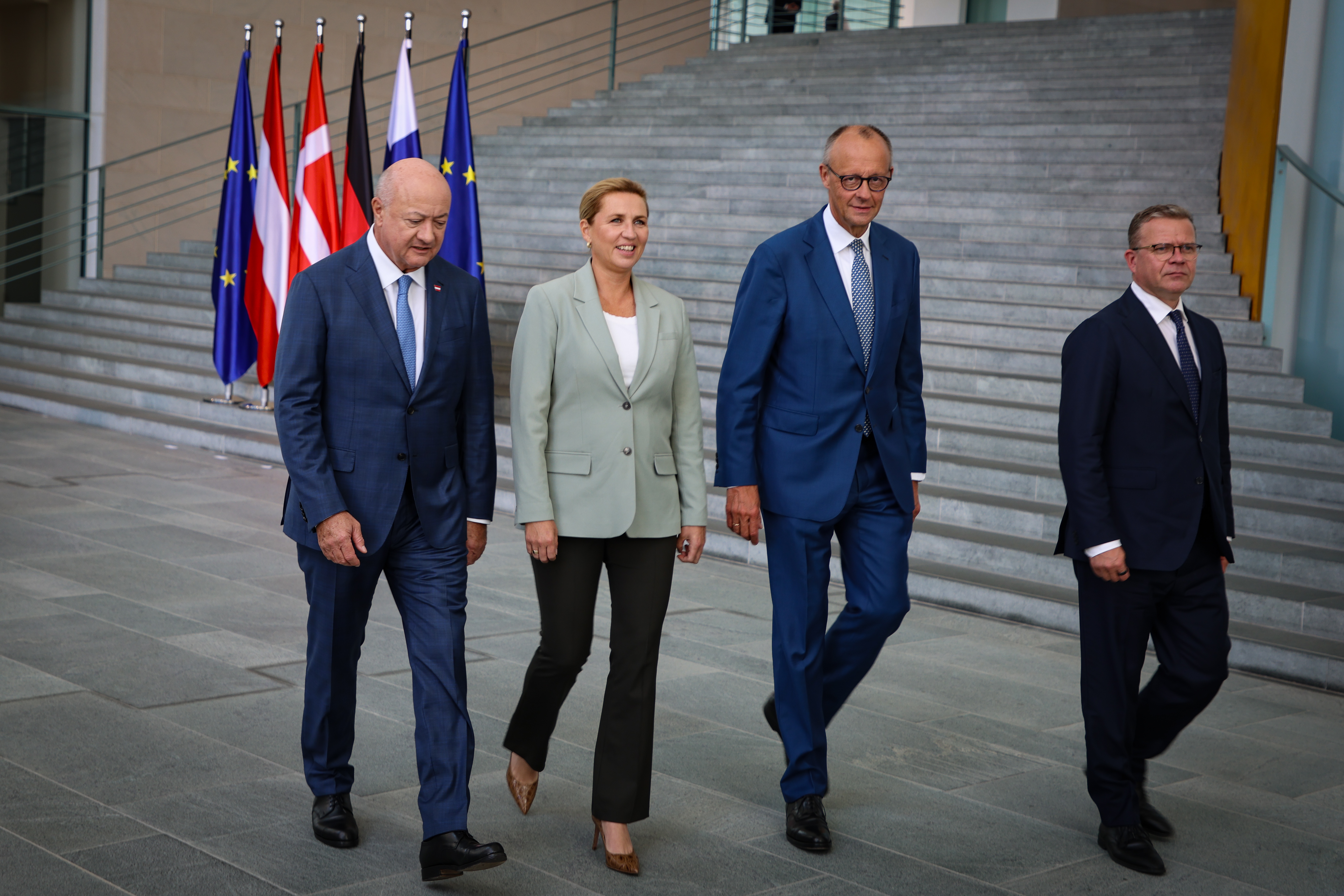 Fælles billede med statsministeren i Berlin