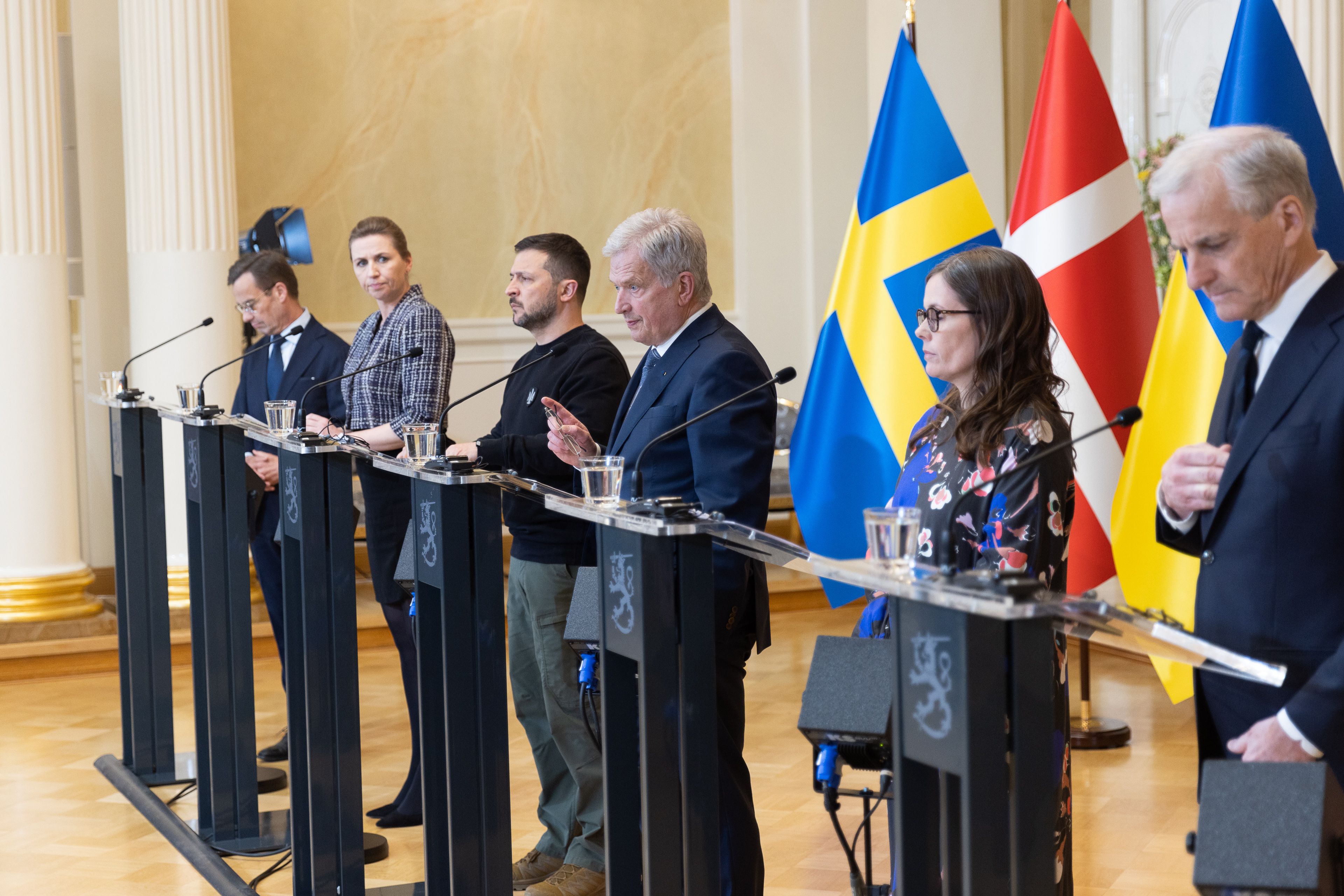 Ukrainsk-nordisk topmøde i Helsinki med præsident Zelenskyy