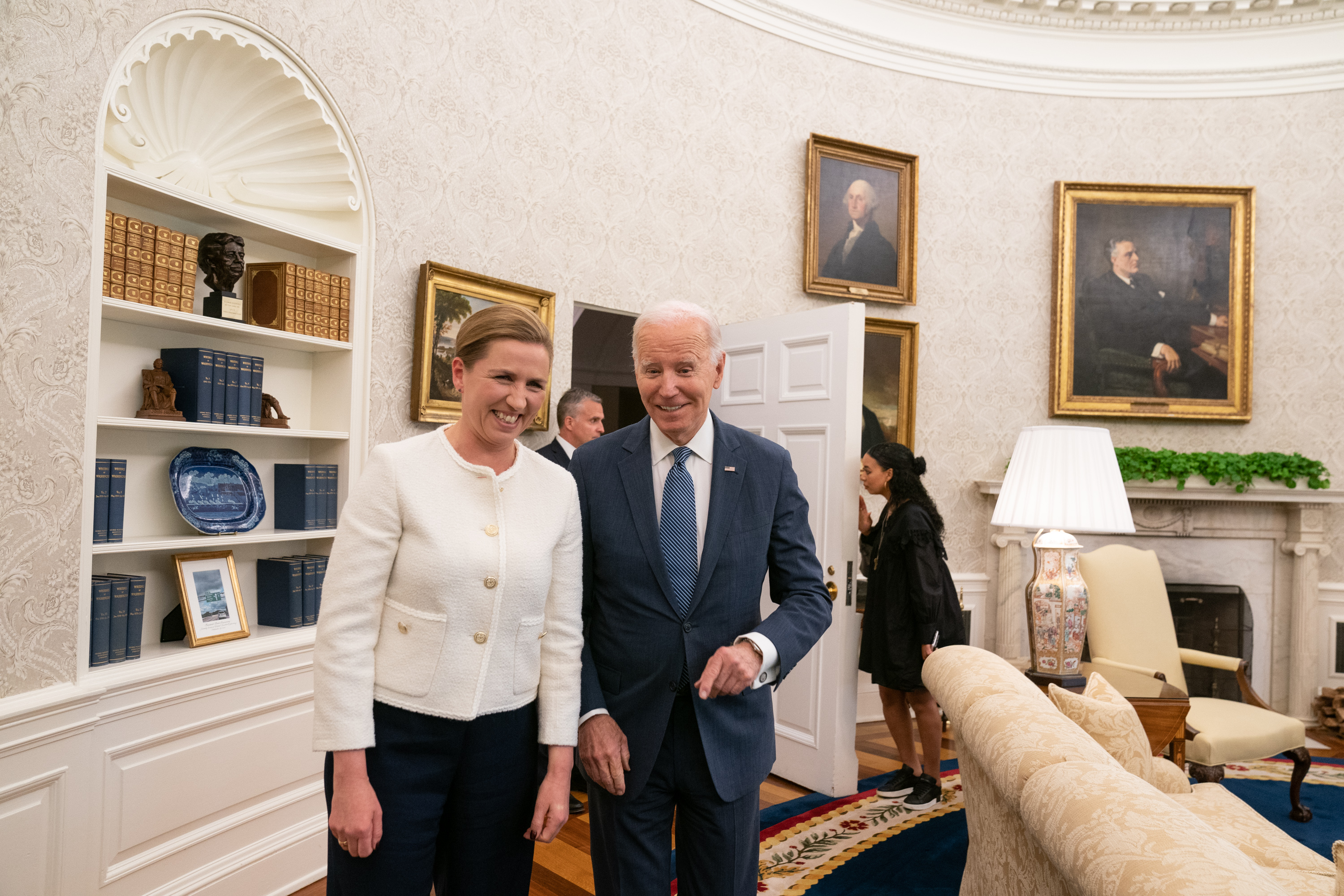 Statsminister Mette Frederiksen møder USA's præsident Joe Biden.