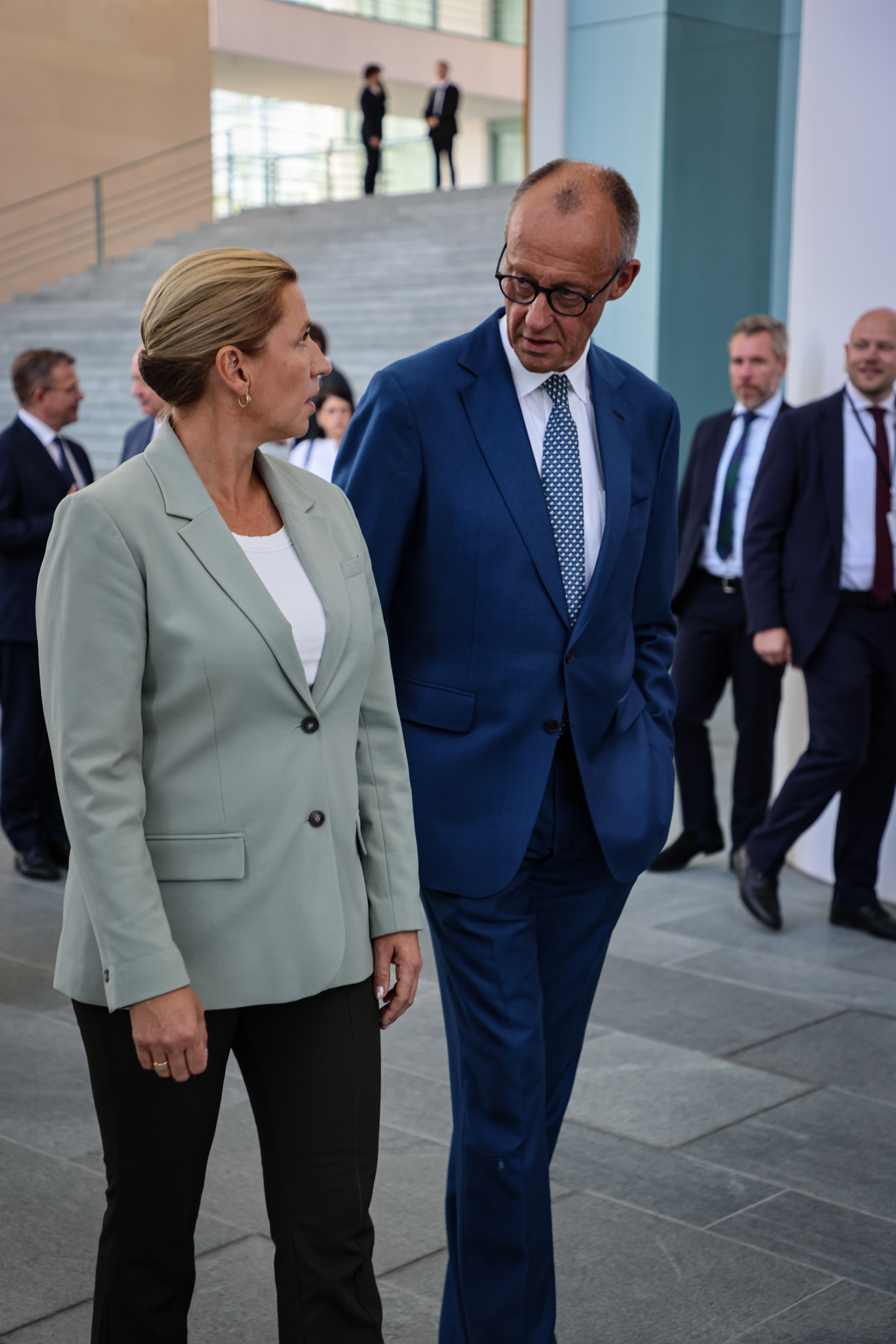 Billede af statsministeren og den tyske kansler