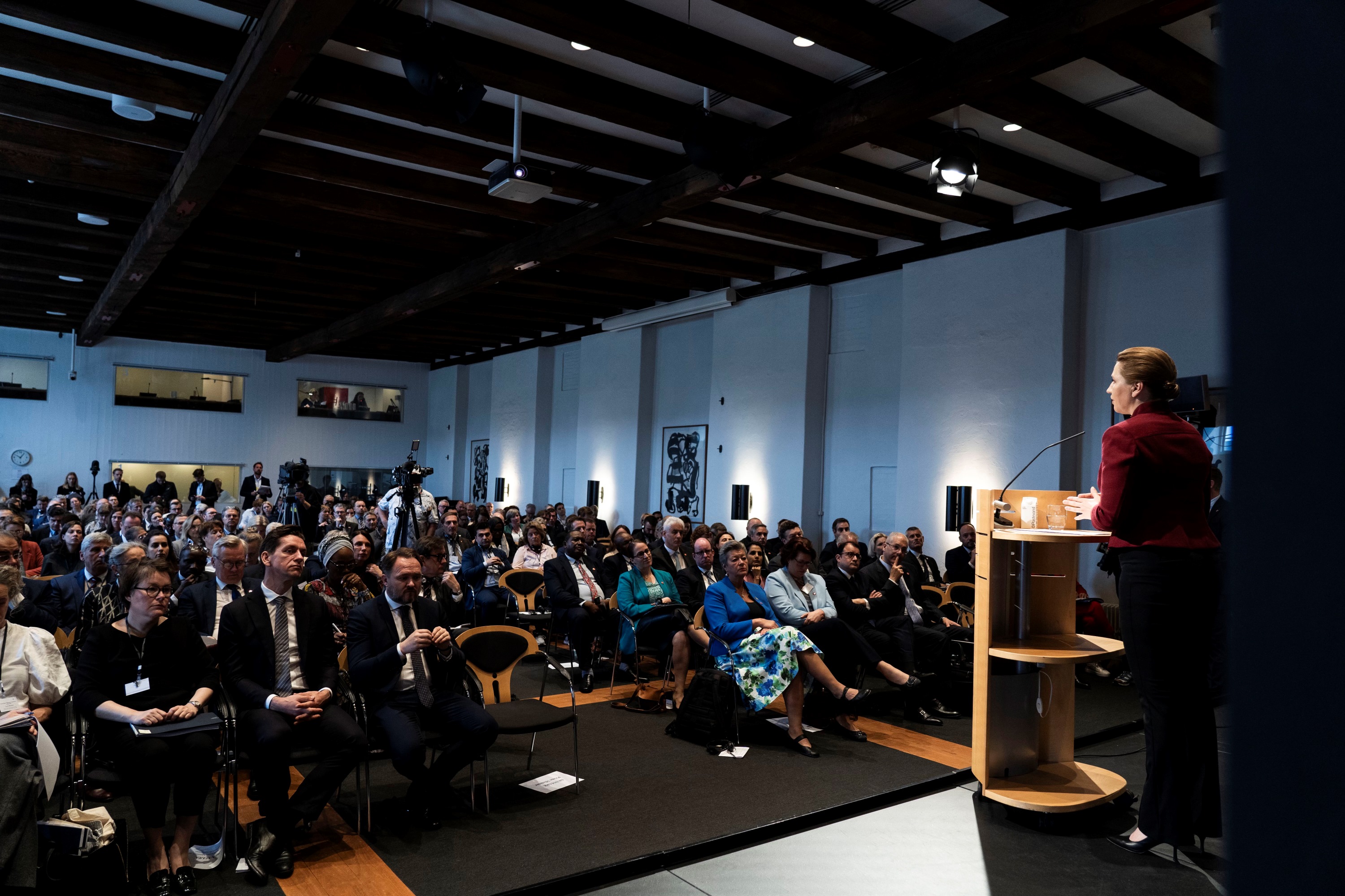Statsminister Mette Frederiksen holder tale til Copenhagen Migration Conference