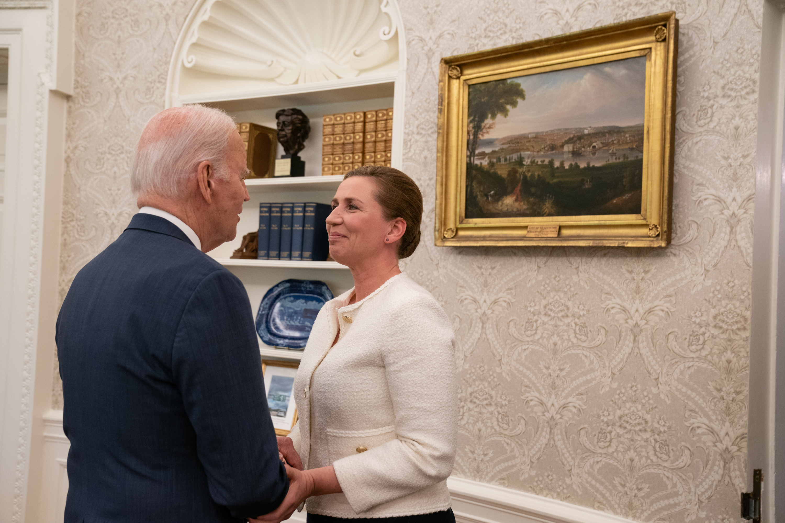 Statsminister Mette Frederiksen møder USA's præsident Joe Biden.