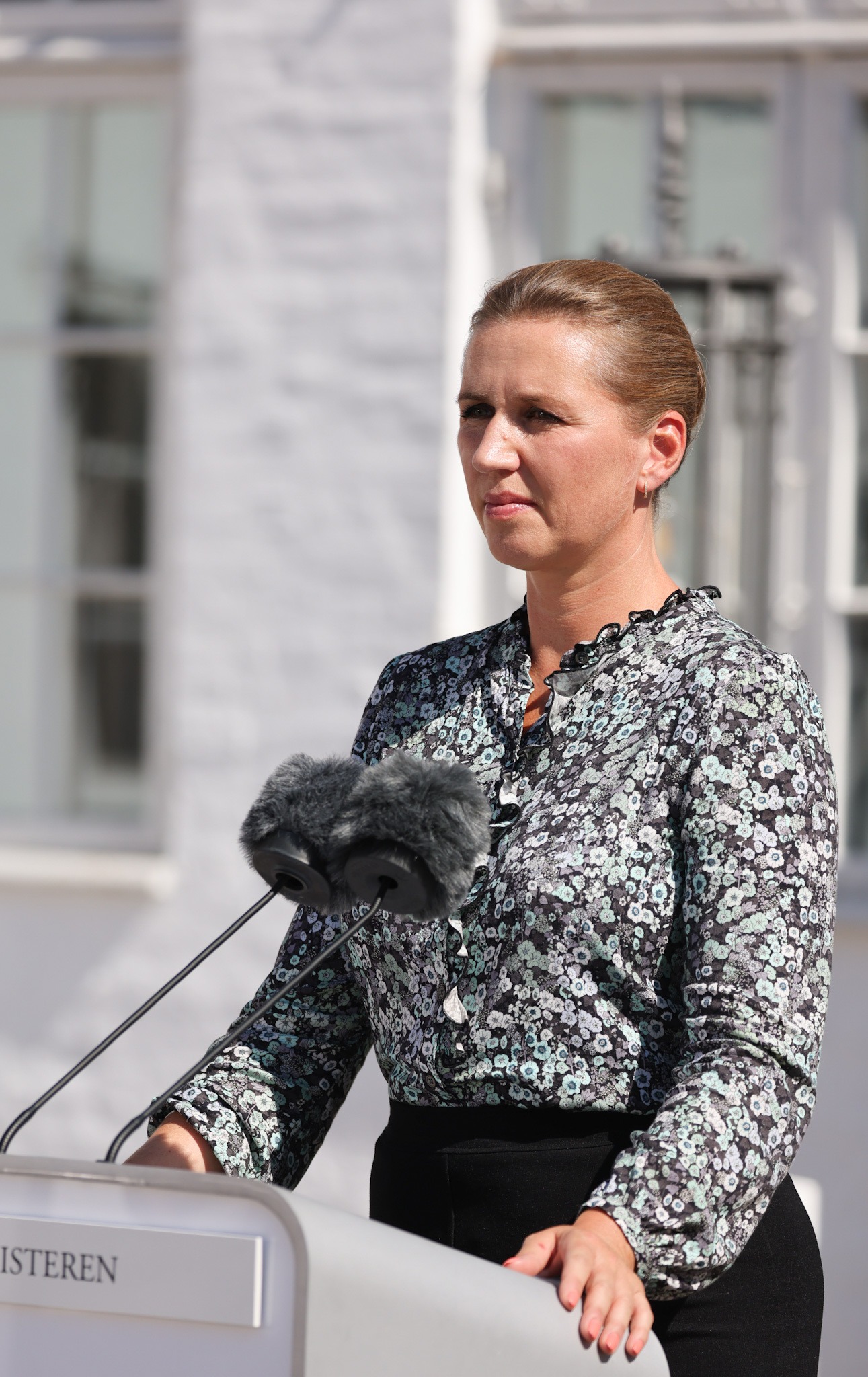 Statsminister Mette Frederiksen ved pressemøde vedrørende Bandepakke IV.