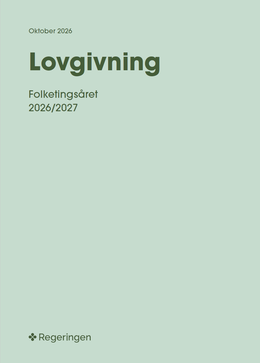 Forside på lovprogrammet for Folketingsåret 2026-2027