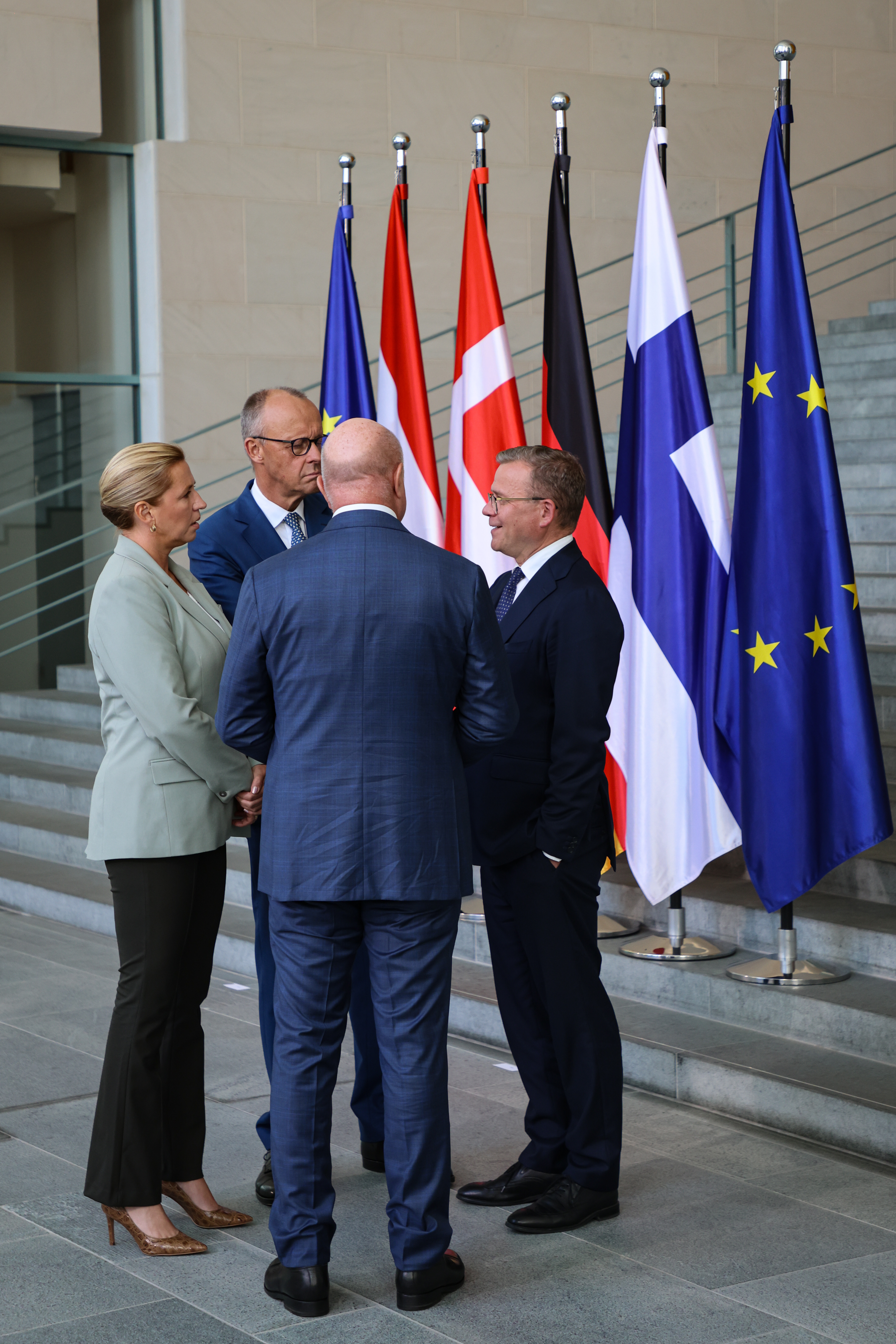 Fælles billede med statsministeren i Berlin
