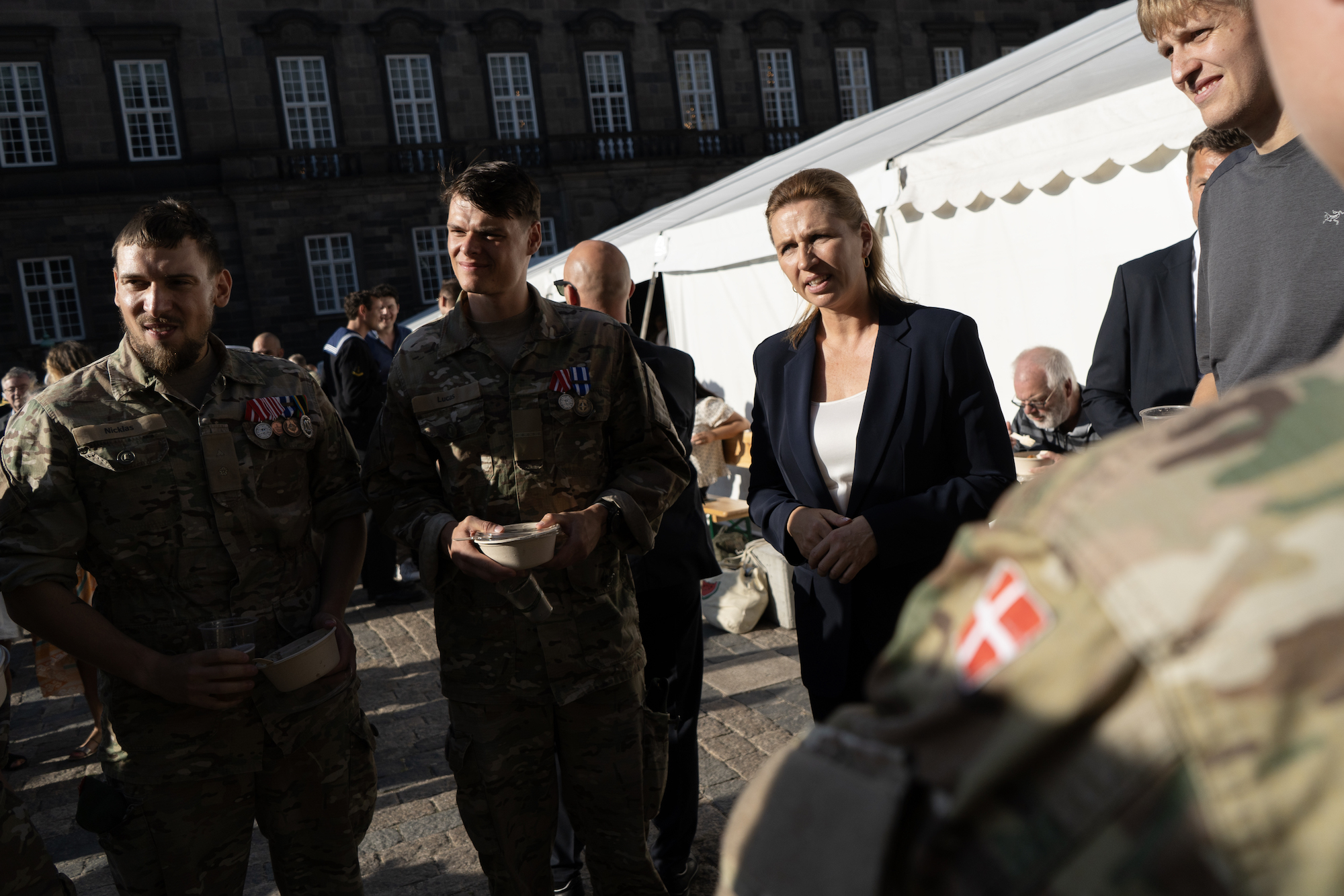 Statsminister Mette Frederiksen deltager i reception i forbindelse med flagdag