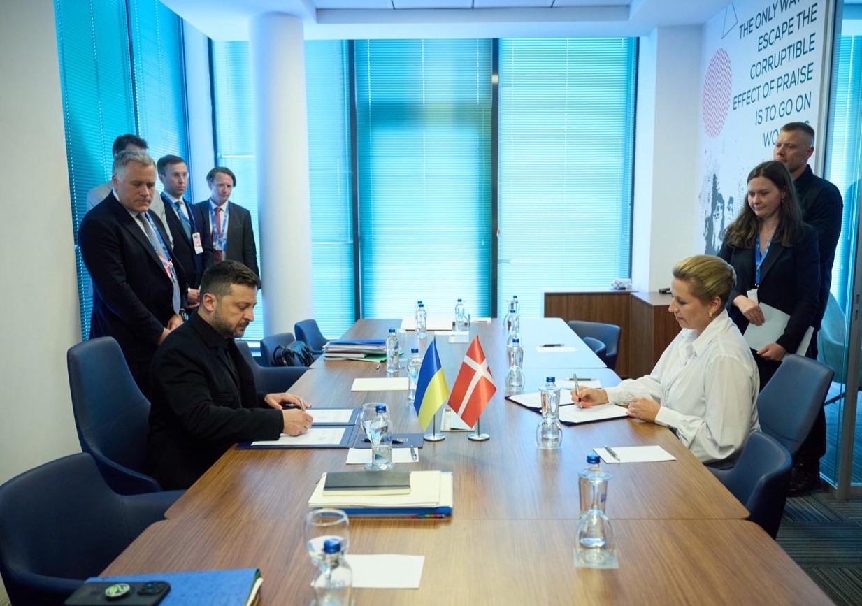 STM Frederiksen og præsident Zelenskyy underskriver ny samarbejdsaftale