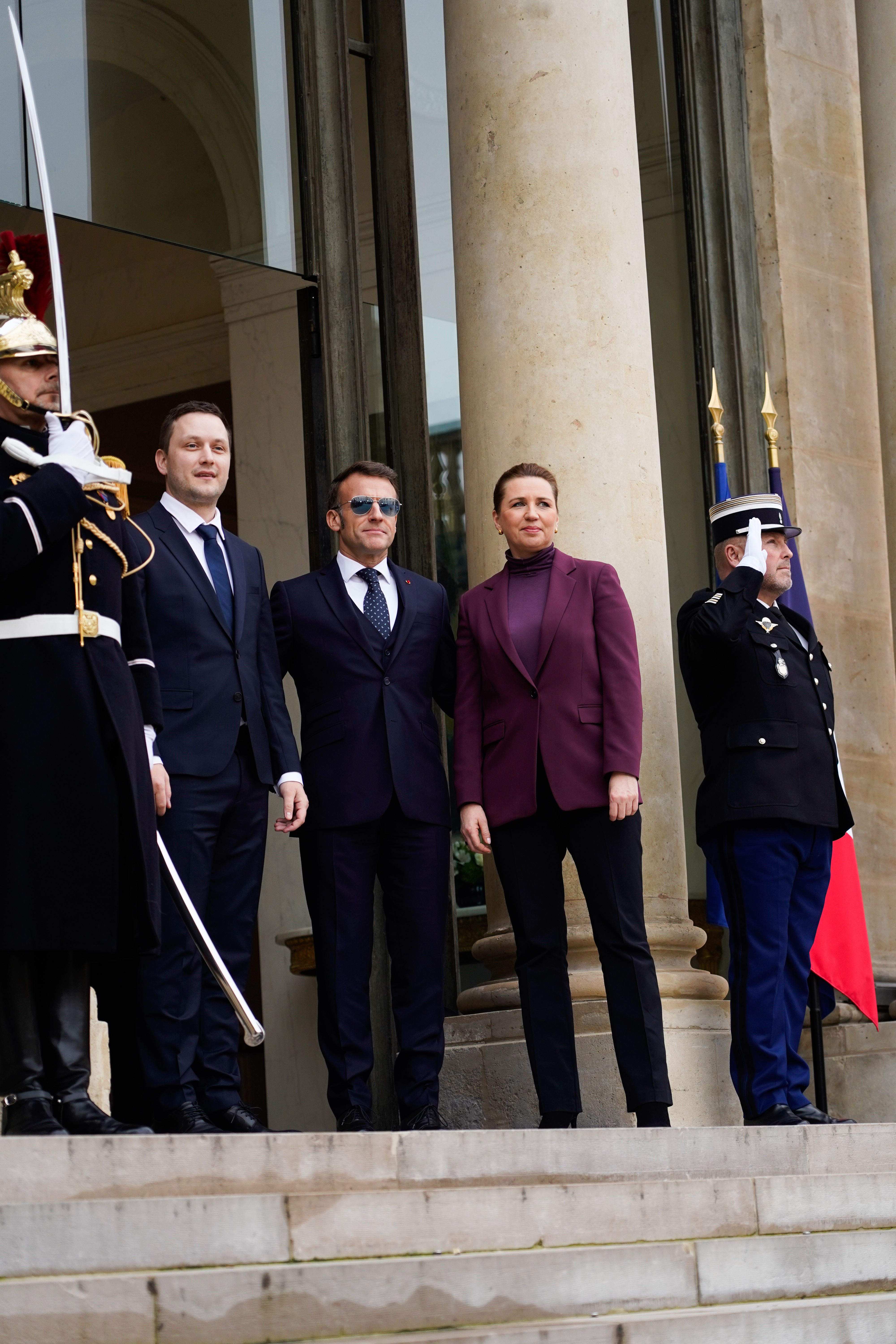 Statsministeren, formanden for Naalakkersuisut og Frankrigs præsident