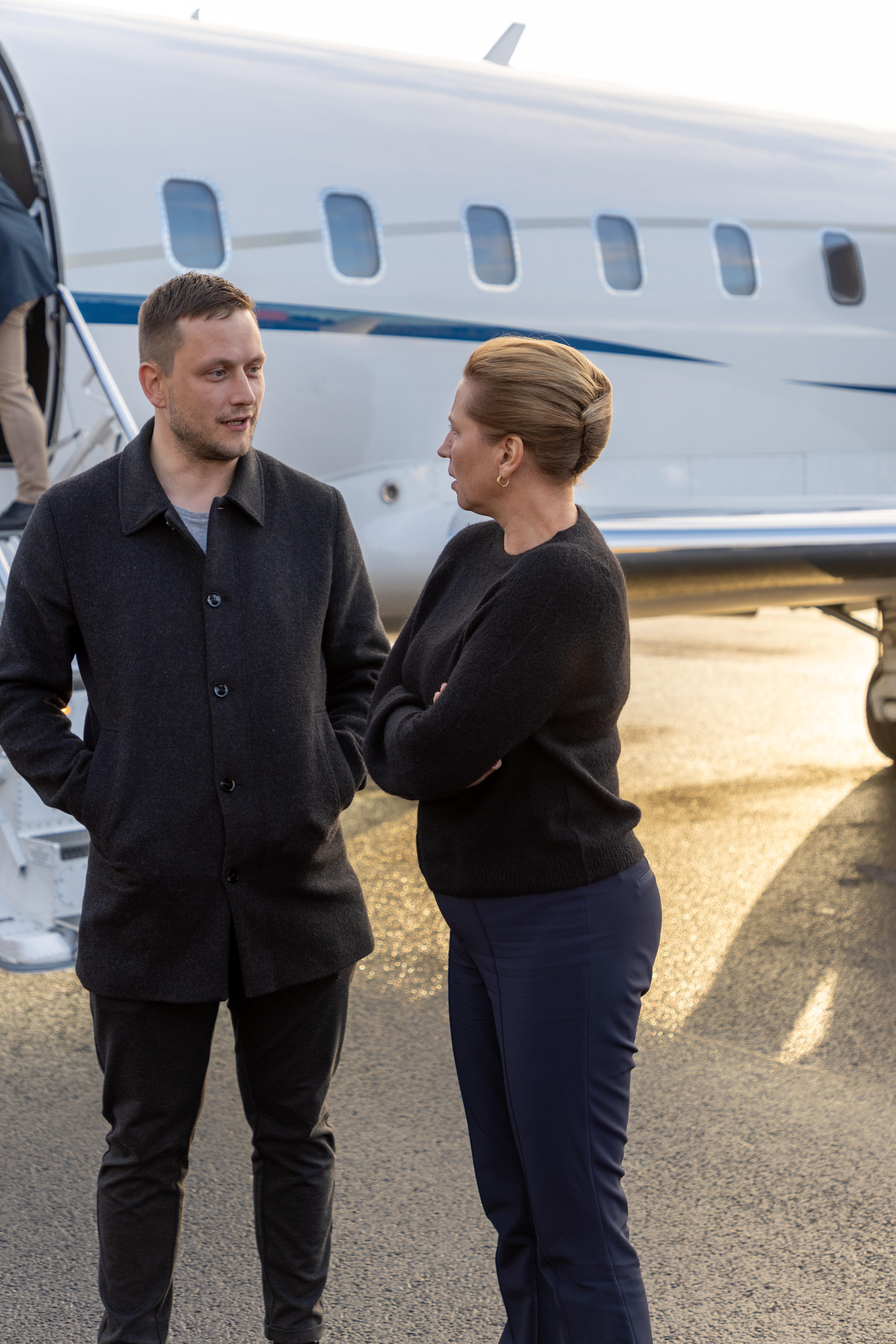 Statsminister Mette Frederiksen og formanden for Naalakkersuisut Jens-Frederik Nielsen