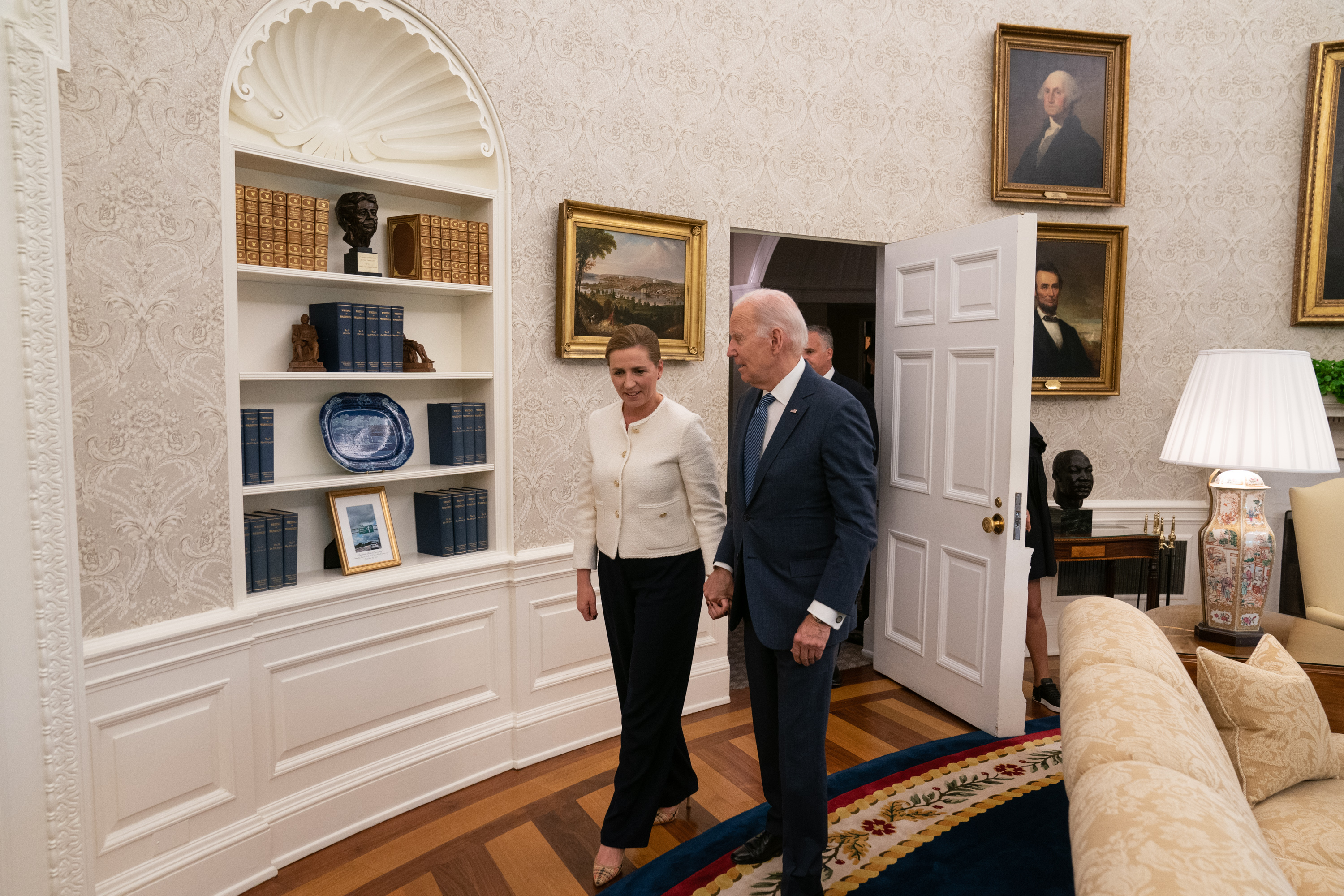 Statsminister Mette Frederiksen møder USA's præsident Joe Biden.
