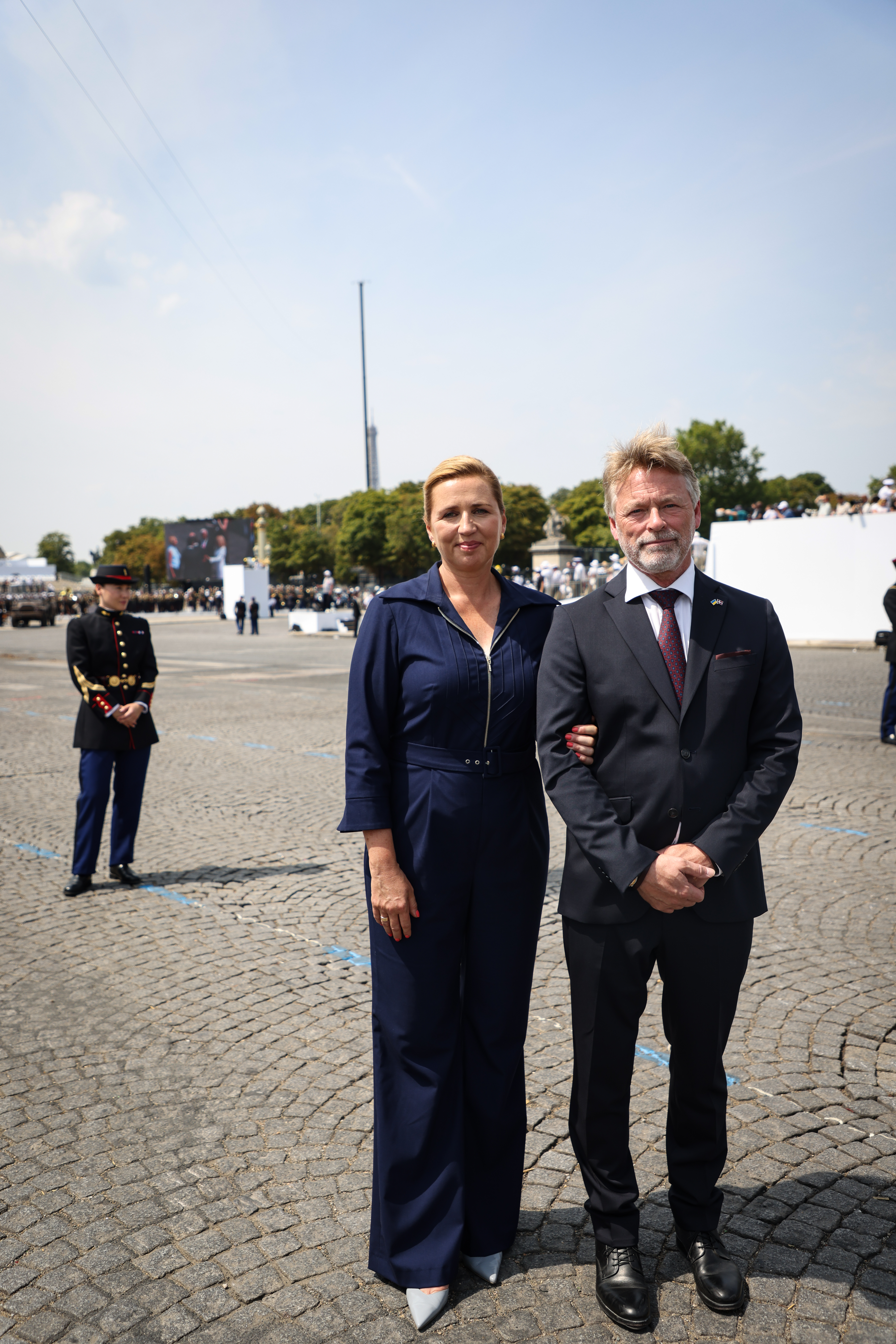 Statsminister Mette Frederiksen og hendes mand Bo Tengberg