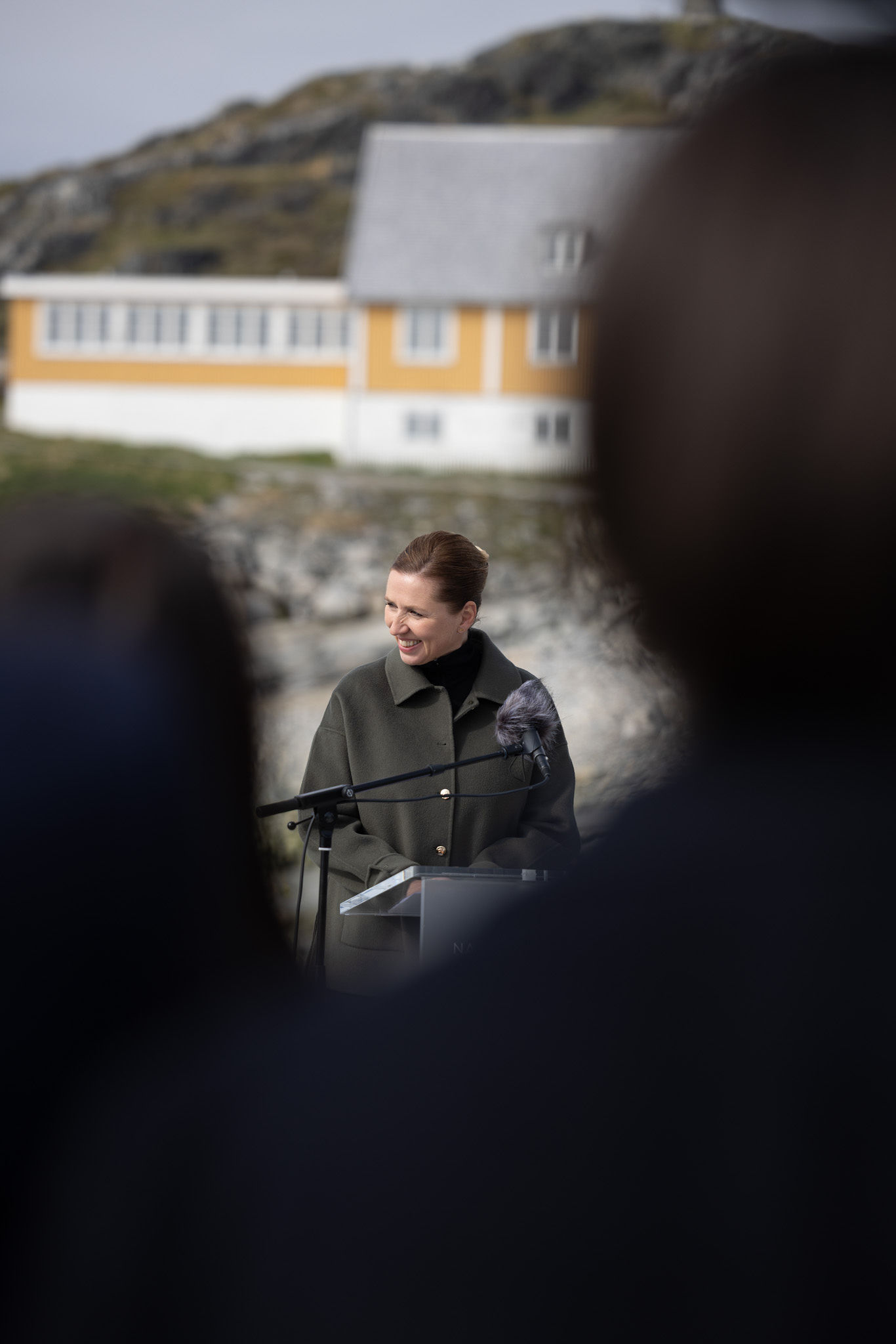 Statsministeren til pressemødet
